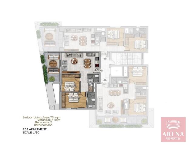 2 Bedrooms Apartment in Larnaca – photo 21