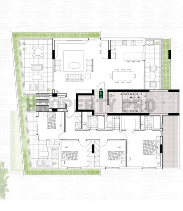 For Sale Exceptional Four-Bedroom Penthouse with Private Roof Garden &amp; Swimming Pool in Nicosia City Center – photo 16