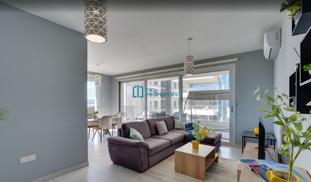 Fully Equipped -  2 Bedroom & 3 Bathroom Partially Sea View Apartment in Makenzy Area - Larnaca – photo 3