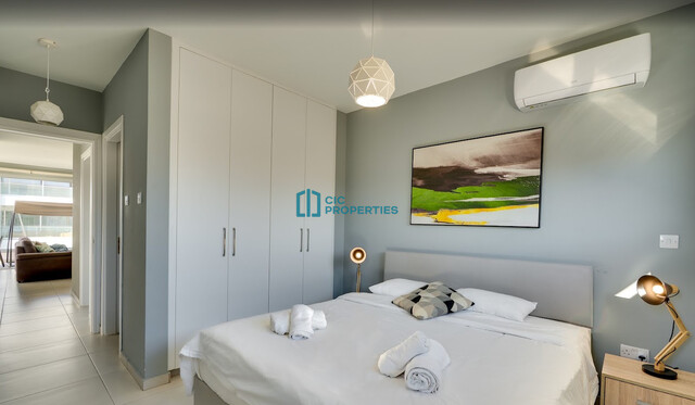 Fully Equipped -  2 Bedroom & 3 Bathroom Partially Sea View Apartment in Makenzy Area - Larnaca – photo 12