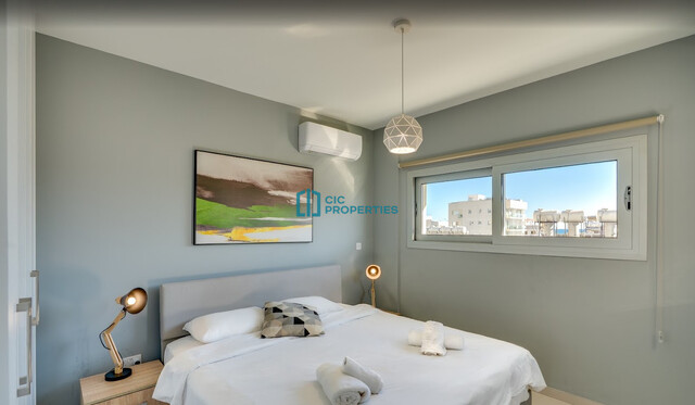Fully Equipped -  2 Bedroom & 3 Bathroom Partially Sea View Apartment in Makenzy Area - Larnaca – photo 11